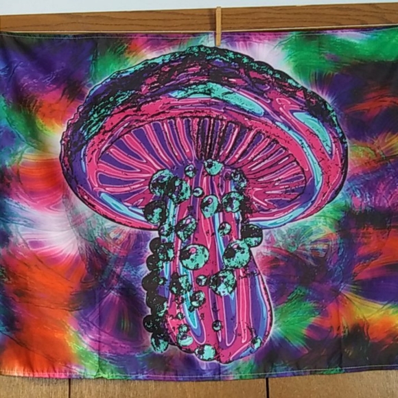 Wall Hanging Tapestry Mushroom Psychedelic NEW - Picture 2 of 6
